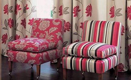 03kimura brightly colored fabric chairs