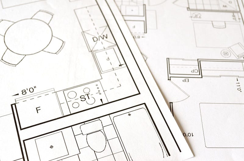 Architectural floor plan document used in the Kitsap County building permit process
